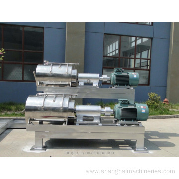 Double-stage pulping machine for fruits